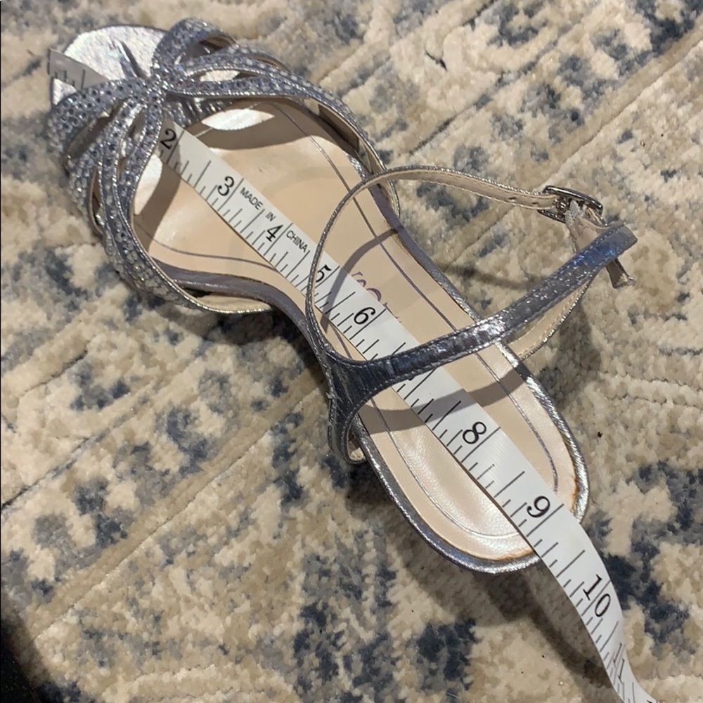 Caparros Silver Lame Heirloom Heels - Picture 10 of 10